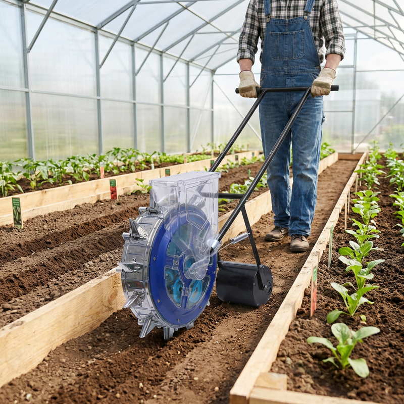 Hand Push Manual Corn Seeder Planter