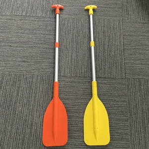 カヤックカヌーラフトパドルシャフトプラスチックブレードフィッシングカヌーパドルアルミニウム伸縮パドル - Product Image 4