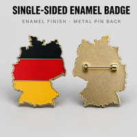 Épinglette personnalisée en alliage de zinc émaillé avec impression UV, plaquée or, couleur personnalisée, objet de collection artistique, épinglette drapeau en forme humaine