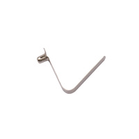 Clip à ressort creux en acier nickelé en forme de V de 5,8 mm, capacité de charge de 10 lb, pour poteau de tente, pagaie de kayak