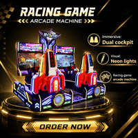 Simulateur de vol interstellaire à monnayeur : Jeu d'arcade dynamique de tir et de conduite pour 2 joueurs, personnalisable en anglais