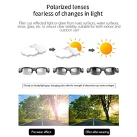 Lunettes intelligentes avec caméra, lunettes vidéo HD 1080P et lunettes d'enregistrement audio pour hommes/femmes