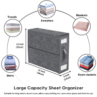 Lot de 2 bacs de rangement pliables en tissu, conteneur, boîte de rangement pour vêtements, organisation à domicile, vente en gros