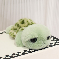 Peluche Tortue Mignonne et Amusante, Super Douce, Design à Grands Yeux, Couleur/Logo Personnalisable, Rembourrage en Coton PP, Unisexe, Sac OPP