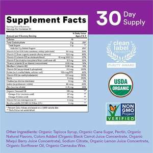 Gomitas multivitamínicas para adolescentes con vitamina A C D E Zinc-Apoyo DE SALUD inmune para adolescentes no para mujeres embarazadas - Product Image 4