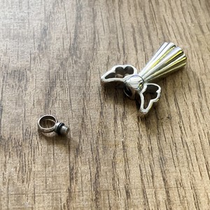 Tempat Penyimpanan Abu Jenazah Sayap Malaikat Vintage yang Indah dari Baja Tahan Karat, Kenang-kenangan Peringatan, Wadah Jenazah Manusia - Product Image 3