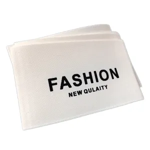 Wholesale T Shirt Clothing Brand Logo Neck Tags Dress Fashion Woven Tags Cloth Label
