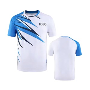 T-shirt personnalisé à manches courtes en polyester/nylon, séchage rapide, imprimé intégral, léger, pour course à pied, marathon, vêtements de sport toutes saisons - Product Image 1