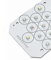 Fabricant de cartes de circuits imprimés LED OEM personnalisées, FR4, aluminium, MCPCB, 395nm-660nm, 6500K, module lumineux SMD3535PCB pour éclairage d'aquarium corallien