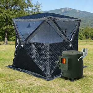 Outdoor Winter Schneefischen-Hütte Tragbares Eisfischerzelt Schnellaufbau Dreischichtig Vier-Jahreszeiten Oxford-Gewebe Warm Winddicht - Product Image 3