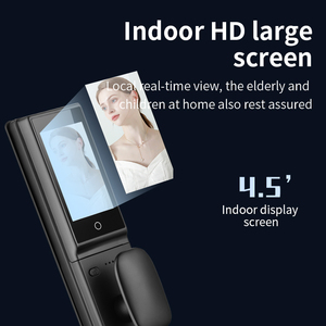 ระบบล็อคอัจฉริยะ VIMA 3D พร้อมระบบจดจำใบหน้าอัตโนมัติเต็มรูปแบบ รองรับการโทรผ่านวิดีโอ Tuya  ปลดล็อคด้วยลายนิ้วมือ บัตร รหัสผ่าน และคีย์การ์ด  สำหรับประตูไม้และอลูมิเนียม - Product Image 3