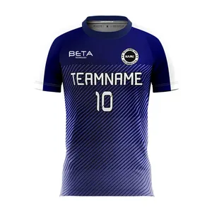 Custom New Design High Quality Quick Qry Sport Wear OEM Service Sublimated Full Football Wear Team Soccer Wear Uniform