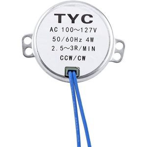 มอเตอร์ซิงโครนัส NaiveBlue ขนาด 42 มม. 4 วัตต์ 2.5-3 รอบต่อนาที AC 100-127V เฟสเดียว แบบยึดหน้าแปลน สำหรับงาน DIY โครงการโรงเรียน หรือแบบจำลอง - Product Image 2