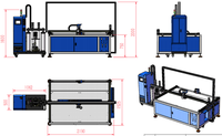 Machine de collage et d'emballage RINNGO personnalisée pour panneaux de porte de matelas, meubles et revêtements, avec distribution de colle et pulvérisation