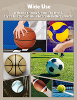 Cuir PU Rigide Métallique Écologique Imperméable et Antibactérien pour Ballons de Football et de Basketball, Résistant à l'Abrasion, 1.0-2.0mm