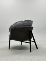 Fauteuil de salon de luxe avec structure métallique, chaise longue pour salon, fauteuil de balcon