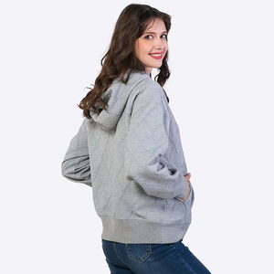 <span class=keywords><strong>Veste</strong></span> à capuche surdimensionnée universitaire personnalisée matelassée utilitaire vintage de grande taille pour femmes fabricant - Product Image 4