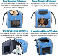 Fournitures de transport pliables de luxe personnalisées sac de vélo produits de voyage petit chat chiots sac à dos de transport pour animaux de compagnie chien panier de vélo