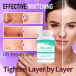 Capsules de collagène et d'acide hyaluronique <span class=keywords><strong>pour</strong></span> <span class=keywords><strong>la</strong></span> santé de <span class=keywords><strong>la</strong></span> peau des adultes, antioxydant, <span class=keywords><strong>vitamine</strong></span> C, biotine, sans sucre, complément alimentaire végétalien - Product Image 2