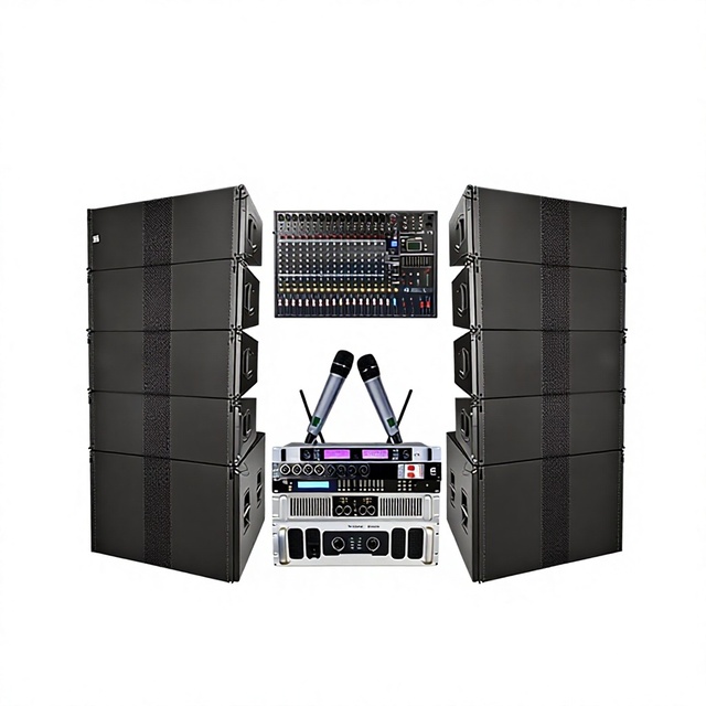 Dual 12-inch High-Power Outdoor Line-Array Loudspeakers Professional Stage-Grade Sound System for Weddings Performances Banquet