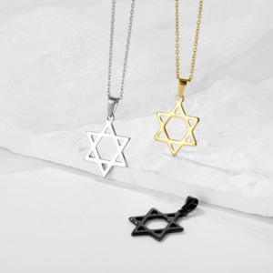 Hip Pop moda 3mm oro plata Acero inoxidable Cruz África <span class=keywords><strong>mapa</strong></span> Cruz pistola hoja de afeitar estrella colgante collar - Product Image 3