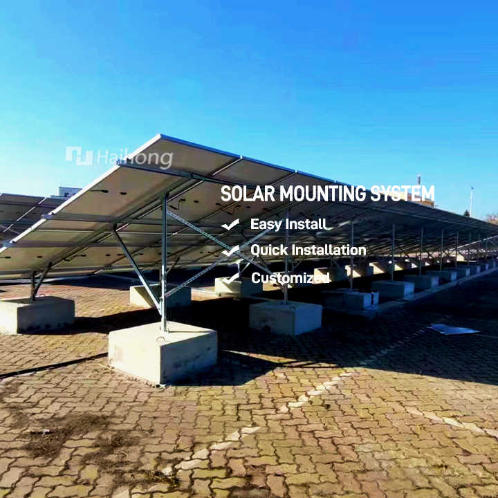 Galvanized Steel Pole Mounting Solar PV Module Pile Ramming Structure ...