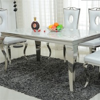 Karois — ensemble de table de salle à manger en marbre, forme ovale, style italien moderne, de luxe, haut de gamme, pierre tuyau