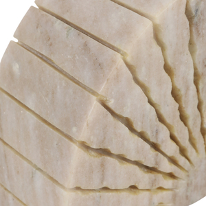 Fermalibri semicircolari in marmo per scaffali, accessori decorativi per libri, complemento d'arredo per la biblioteca di casa - Product Image 4