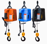 Treuil électrique portable 3-en-1 de 1100 lb, 1500 W, 110 V/220 V, grue de levage