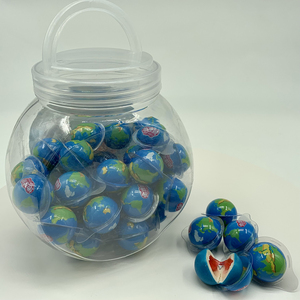 Bonbons à la gomme à mâcher en forme de ballon de football, de basket-ball et de boule de terre remplis de confiture pour distributeur automatique - Product Image 4