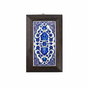 Otomano diseñado pintado a mano de cerámica marco 10x20 cm decoración de la pared de azulejos de Turquía - Product Image 2