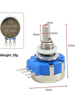 Potentiomètre pour machine de jeu de course, équipement d'arcade, accélérateur de moto, pièces accessoires pour jeux de tir