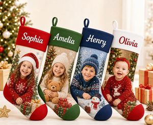 Chaussettes de Noël personnalisées de haute qualité avec logo sur mesure, faible quantité minimale de commande en usine - Product Image 4