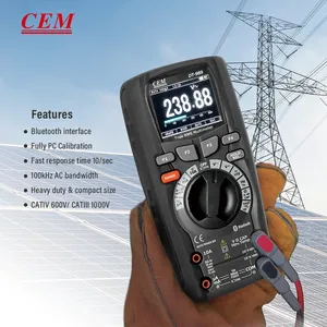 Multímetro digital industrial CEM Professional True <span class=keywords><strong>RMS</strong></span> portátil con pantalla LCD TFT en color - Product Image 3