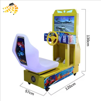 Jouez à la machine de course de voiture d'arcade pour enfants, avec fonction de lancer de pièce et de conduite électronique