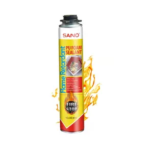 SANVO Wholesale B1 Grade 730g high density Fire Retardant insulation expanding PU Foam spray PU Foam Sealant