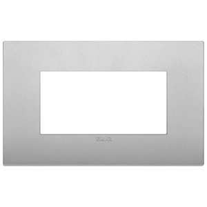 Plaque murale Vimar Placca Classic 4M argent mat 14,5x9 cm - Product Image 1