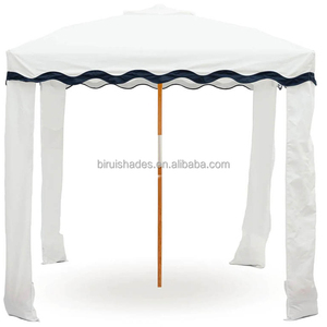 Poste de madera Premium, sombrillas de cabañas de playa blancas antiguas con protección UV, dosel de lona para playa, Camping, patio trasero, piscina, eventos - Product Image 6