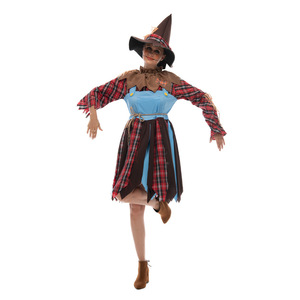 Disfraz de Espantapájaros para Mujer Adulta, Vestido de Bruja para Halloween, Disfraz de Cosplay para TV y Cine, Fibra de Poliéster - Product Image 4