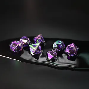 Tabletop Role-playing Game Rare Plated D D Game Polyhedral Dice Set For Dungeons And Dragons