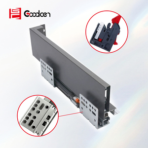 Goodcen Undermount Trượt Ngăn Kéo Kênh Đóng Mềm Ngăn Kéo Mỏng Hộp Trượt Nhà Bếp Hệ Thống Ngăn Kéo Mềm <span class=keywords><strong>Slide</strong></span> - Product Image 4