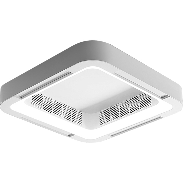 Decorative Retractable ABS Chandelier Ceiling Light Bladeless Modern Smart LED DC Motor Ceiling Fan Lamp Remote Control Bedroom