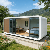 Mini-maison capsule moderne chinoise, maisonnette modulaire de 20 pieds, maisonnette Apple, cabane Apple