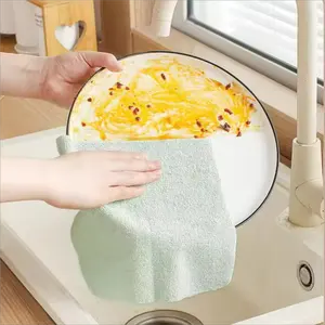 Super Absorbent Quick Dry Microfiber Cleaning Cloths Disposable Cleaning Rags Reusable Lint Free Towel With Dispenser Box