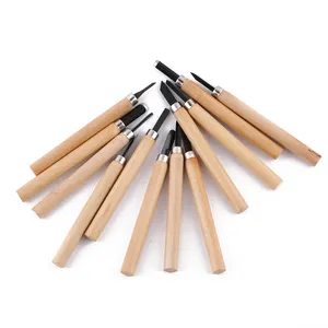 High Quality 12pcs/ Lot Knife Woodcut Diy Tools For Carving Wood Hand Wood Carving Chisels