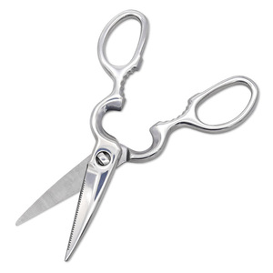 Stainless Steel <b>Kitchen</b> <b>Scissors</b> Mirror Finish All Steel Straight Head For Home Use - Product Image 2