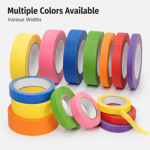 Cinta de <span class=keywords><strong>Papel</strong></span> <span class=keywords><strong>para</strong></span> Enmascarar en Varios Tamaños, Color Amarillo, <span class=keywords><strong>para</strong></span> Pintar Automóviles, Recortes, Trabajos de Carrocería, 10 mm, 38 mm - Product Image 4