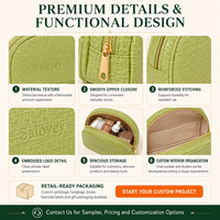 Pochette cosmétique en cuir PU texturé multicolore, sac à maquillage demi-lune, trousse de toilette de voyage, logo personnalisé, vente en gros, fabricant OEM