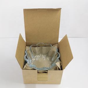 280ml Transparent High Borosilicate <strong>Glass</strong> <strong>Ramekin</strong> Bowl Customized Sprayed Color and Logo <strong>Glass</strong> Baking Cup with Flower Rim - Product Image 5
