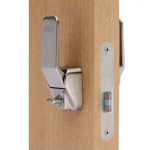 Serratura della porta della camera da letto muto di sicurezza domestica per la serratura della porta interna della maniglia del chiavistello di spinta della porta in legno